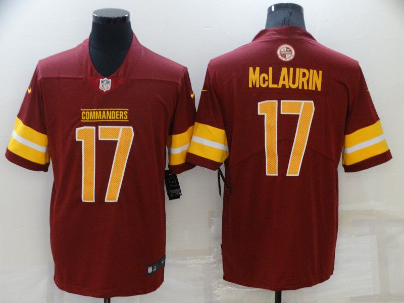 Men Washington Redskins #17 Mclaurin Red 2022 Nike Limited Vapor Untouchable NFL Jersey